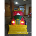 Project Swirling Lighting Inflatable Santa Truck